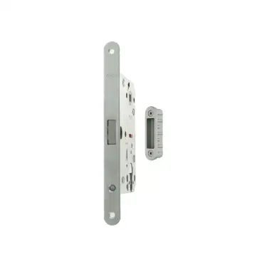 Click Here To Enlarge This Photo Of AGB2XTESC-ALU - AGB Polaris 2XT Magnetic Latch&sol;Euro Profile Sashlock 60mm Backset with strike plates for ALU doors - Satin Chrome