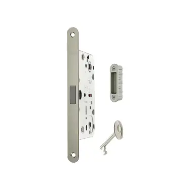 Click Here To Enlarge This Photo Of AGB2XTLK50SC-ALU - AGB Polaris 2XT Magnetic Latch&sol;Key Sashlock &lpar;50mm backset&rpar; with strike plates for ALU doors - Satin Chrome