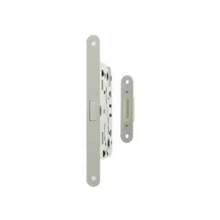 AGB2XTWC50WH - AGB Polaris 2XT Magnetic Latch&sol;Bathroom Lock &lpar;50mm backset&rpar; - White