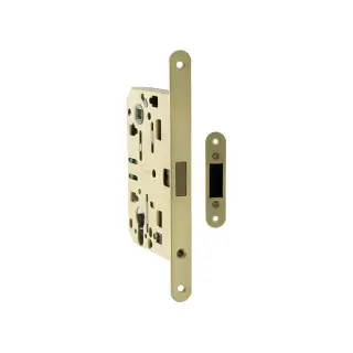 BON2XTE60SB - Bonaiti Polaris 2XT Magnetic Latch&sol;Euro Profile Sashlock 60mm Backset - Satin Brass