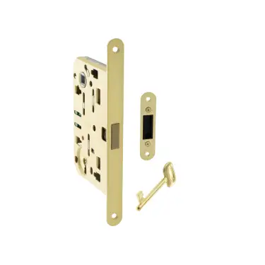 Click Here To Enlarge This Photo Of BON2XTLK60SB - Bonaiti Polaris 2XT Magnetic Latch&sol;Key Sashlock 60mm Backset - Satin Brass