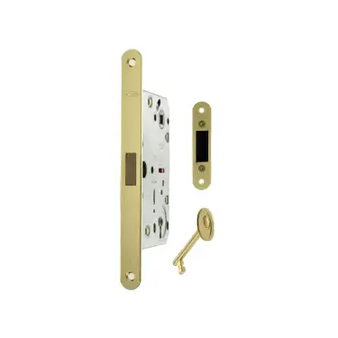 Click Here To Enlarge This Photo Of AGB2XTLKPB - AGB Polaris 2XT Magnetic Latch&sol;Key Sashlock 60mm Backset - Polished Brass
