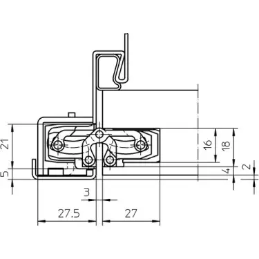 Click Here To Enlarge This Photo Of TE 240 3D Simonswerk TECTUS Concealed Hinge 155mm x 21mm &lpar;60kg&rpar;