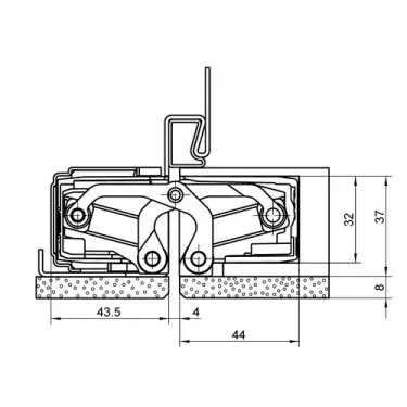 Click Here To Enlarge This Photo Of TE 540 3D A8 Simonswerk TECTUS Concealed Projection Hinge 200mm x 32mm &lpar;100kg&rpar;