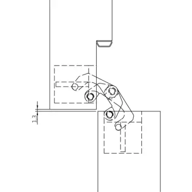Click Here To Enlarge This Photo Of AN 160 3D Simonswerk ANSELMI Concealed Hinge 110mm x 24mm &lpar;60kg&rpar;