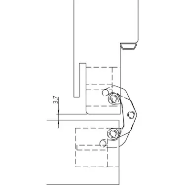 Click Here To Enlarge This Photo Of AN 170 3D Simonswerk ANSELMI Concealed Hinge 110mm x 24mm &lpar;60kg&rpar;