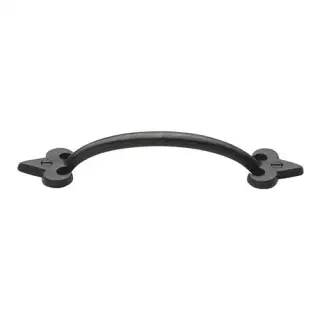 RDB1092 158 M&period;Marcus Rustic Dark Bronze Cabinet Pull Fleur-de-lys Design 152mm