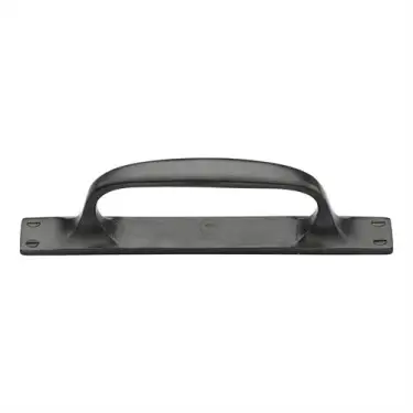 Click Here To Enlarge This Photo Of RDB1142 228 M&period;Marcus Rustic Dark Bronze Cabinet Pull Handle On Plate 228mm