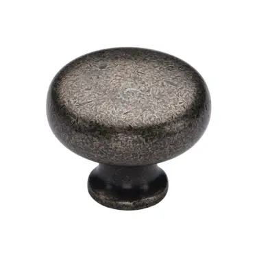 Click Here To Enlarge This Photo Of RDB117 38 M&period;Marcus Rustic Dark Bronze Cabinet Knob Round Design 38mm