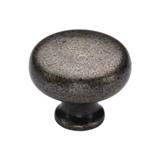 RDB117 38 M&period;Marcus Rustic Dark Bronze Cabinet Knob Round Design 38mm