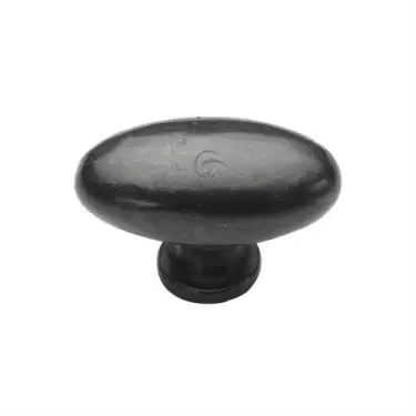 Click Here To Enlarge This Photo Of RDB118 38 M&period;Marcus Rustic Dark Bronze Cabinet Knob Oval Design 38mm