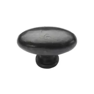 RDB118 38 M&period;Marcus Rustic Dark Bronze Cabinet Knob Oval Design 38mm