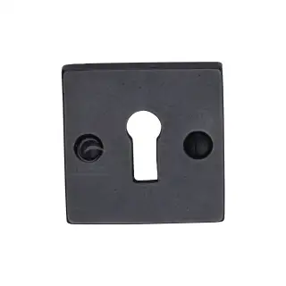 RDB159 M&period;Marcus Rustic Dark Bronze Key Escutcheon Square