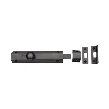 Click Here To Enlarge This Photo Of RDB1685 203 M&period;Marcus Rustic Dark Bronze Door Bolt Flat 8"