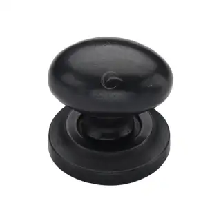 RDB179 32 M&period;Marcus Rustic Dark Bronze Cabinet Knob Oval Design on Rose 32mm