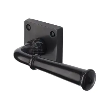Click Here To Enlarge This Photo Of RDB1933 M&period;Marcus Rustic Dark Bronze Door Handle Lever Latch on Square Rose Claverley Design