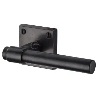 Click Here To Enlarge This Photo Of RDB2390 M&period;Marcus Rustic Dark Bronze Door Handle Lever Latch on Square Rose Fountain Design