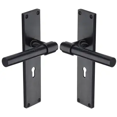Click Here To Enlarge This Photo Of RDB23910 M&period;Marcus Rustic Dark Bronze Door Handle Lever Latch Fountain Design
