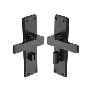 RDB3130 M&period;Marcus Rustic Dark Bronze Door Handle Bathroon Set Cheswell Design