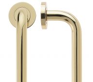 FBD225B - Zoo Hardware Fulton & Bray 225mm x 19mm 'D' Pull Handle - Polished Brass