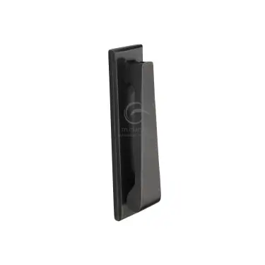 Click Here To Enlarge This Photo Of RDB338 M&period;Marcus Rustic Dark Bronze Slim Door Knocker