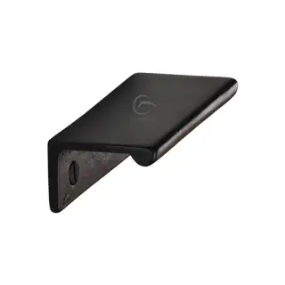 RDB3384 75 M&period;Marcus Rustic Dark Bronze Edge Cabinet Pull 75mm