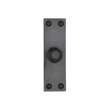 Click Here To Enlarge This Photo Of RDB348 M&period;Marcus Rustic Dark Bronze Bell Push 4" x 1&period;25"
