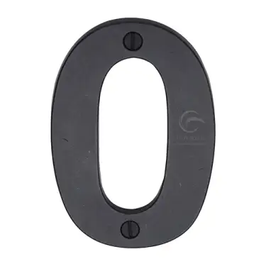 Click Here To Enlarge This Photo Of RDB351 0 M&period;Marcus Rustic Dark Bronze Numeral 0 Screw Fixing 76mm &lpar;3"&rpar;