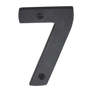 Click Here To Enlarge This Photo Of RDB351 7 M&period;Marcus Rustic Dark Bronze Numeral 7 Screw Fixing 76mm &lpar;3"&rpar;
