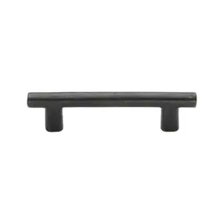 RDB361 96 M&period;Marcus Rustic Dark Bronze Cabinet Pull Round T-Bar Design 96mm