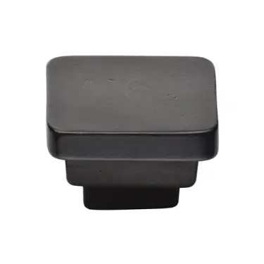 Click Here To Enlarge This Photo Of RDB3672 32 M&period;Marcus Rustic Dark Bronze Cabinet Knob Square Stepped Design 32mm