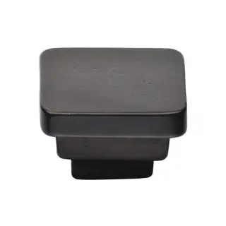 RDB3672 32 M&period;Marcus Rustic Dark Bronze Cabinet Knob Square Stepped Design 32mm