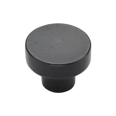 Click Here To Enlarge This Photo Of RDB3880 32 M&period;Marcus Rustic Dark Bronze Cabinet Knob Round Disc Design 32mm