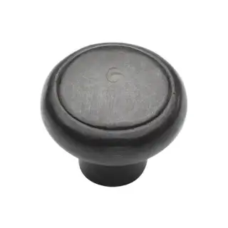 RDB3990 38 M&period;Marcus Rustic Dark Bronze Cabinet Knob Newport Design 38mm