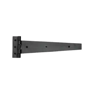 RDB414 308 M&period;Marcus Rustic Dark Bronze Strap Hinge 12" &lpar;pair&rpar;