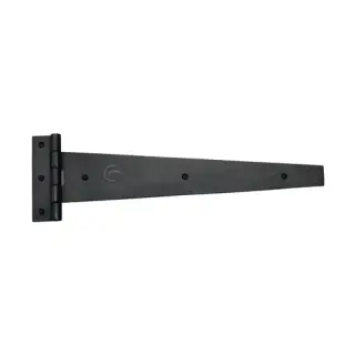 RDB414 381 M&period;Marcus Rustic Dark Bronze Strap Hinge 15" &lpar;pair&rpar;