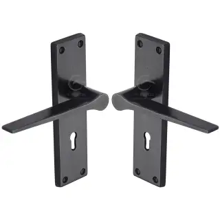 RDB41810 M&period;Marcus Rustic Dark Bronze Door Handle Lever Latch Gio Design