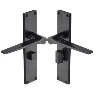 Click Here To Enlarge This Photo Of RDB41830 M&period;Marcus Rustic Dark Bronze Door Handle Bathroom Set Gio Design