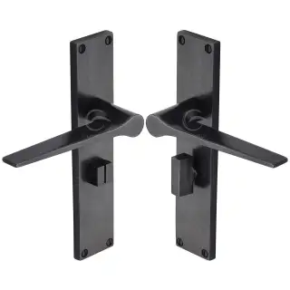 RDB41830 M&period;Marcus Rustic Dark Bronze Door Handle Bathroom Set Gio Design