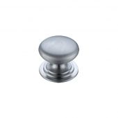 FCH01ASC - Zoo Hardware Victorian Cupboard Knob 25mm dia&period; Satin Chrome
