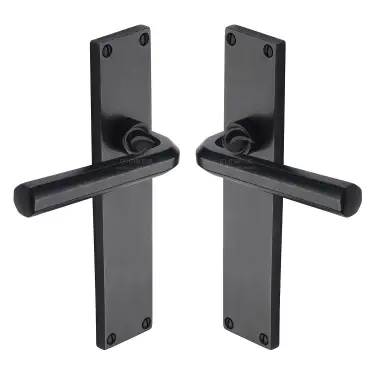Click Here To Enlarge This Photo Of RDB45410 M&period;Marcus Rustic Dark Bronze Door Handle Lever Latch Octave Design