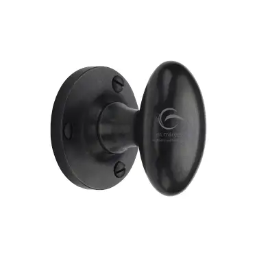 Click Here To Enlarge This Photo Of RDB4555 M&period;Marcus Rustic Dark Bronze Mortice Knob on Rose Knowle Design