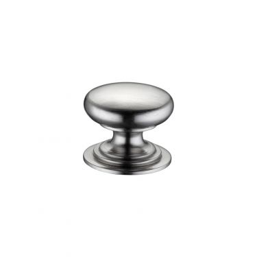 Click Here To Enlarge This Photo Of FCH01ASN - Zoo Hardware Victorian Cupboard Knob 25mm dia&period; Satin Nickel