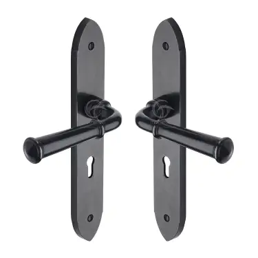 Click Here To Enlarge This Photo Of RDB4700 M&period;Marcus Rustic Dark Bronze Door Handle Lever Lock Hadley Design