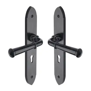 RDB4700 M&period;Marcus Rustic Dark Bronze Door Handle Lever Lock Hadley Design