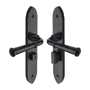 Click Here To Enlarge This Photo Of RDB4730 M&period;Marcus Rustic Dark Bronze Door Handle Bathroom Set Hadley Design