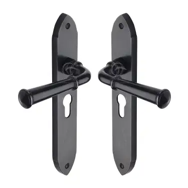 Click Here To Enlarge This Photo Of RDB4748 M&period;Marcus Rustic Dark Bronze Door Handle Euro Profile Hadley Design