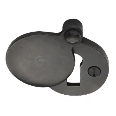 Click Here To Enlarge This Photo Of RDB554 M&period;Marcus Rustic Dark Bronze Covered Keyhole Escutcheon Round