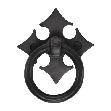 Click Here To Enlarge This Photo Of RDB6331 M&period;Marcus Rustic Dark Bronze Fleur-De-Lys Cabinet Ring Drop Pull