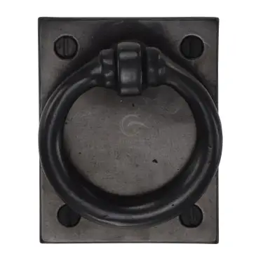 Click Here To Enlarge This Photo Of RDB6367 M&period;Marcus Rustic Dark Bronze Ring Drop Pull on Plate